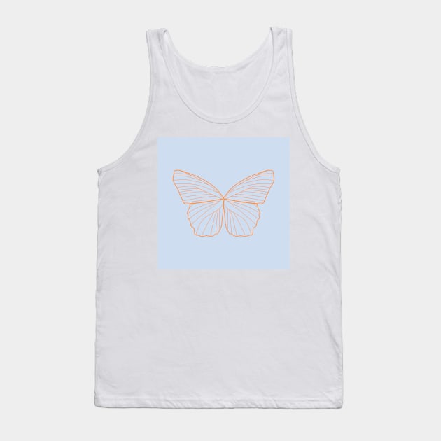 Butterfly Spring Design Tank Top by aehcreates